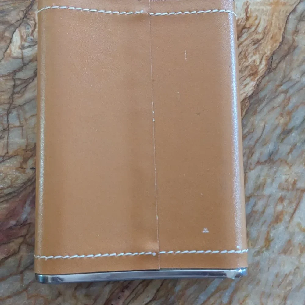 Leather Flask Stainless Steel hip